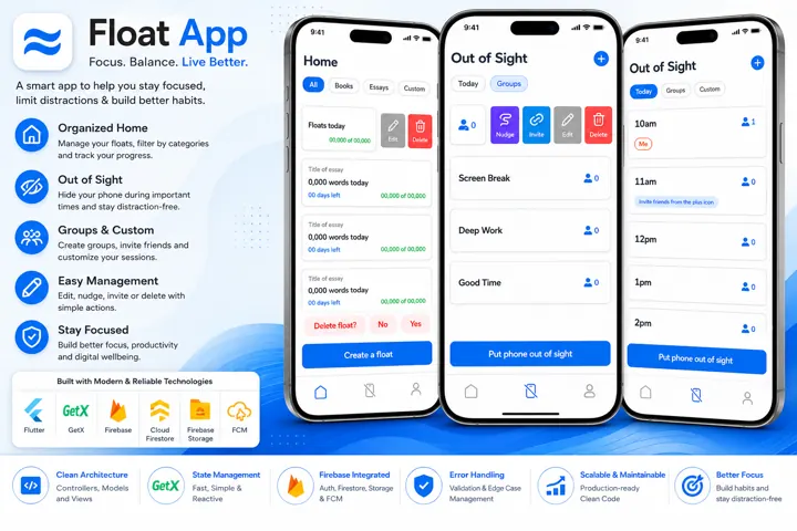 Float: Focus & productivity app