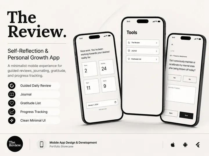 The Review: Self-reflection & growth app