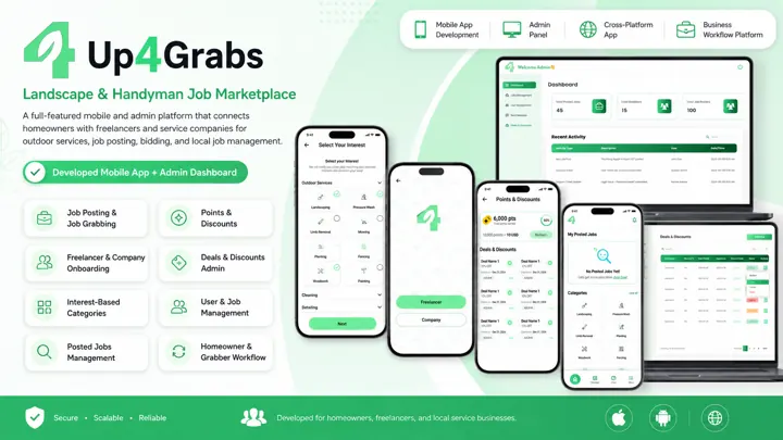 Up4Grabs: Landscape & handyman job marketplace
